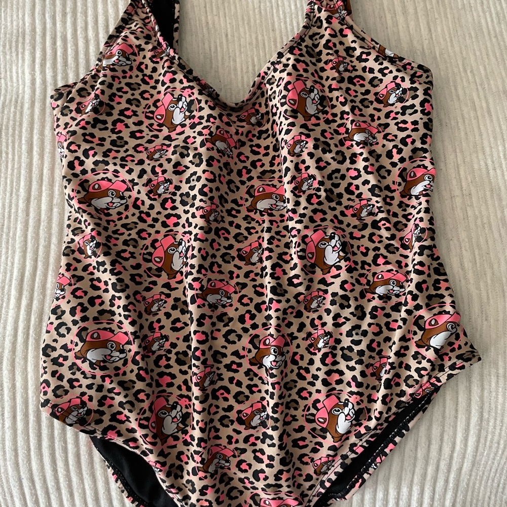 Playful Pink Leopard One Piece Swimsuit